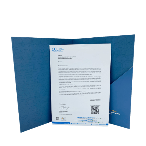 Reconocimiento institucional Cámara de Comercio de Lima